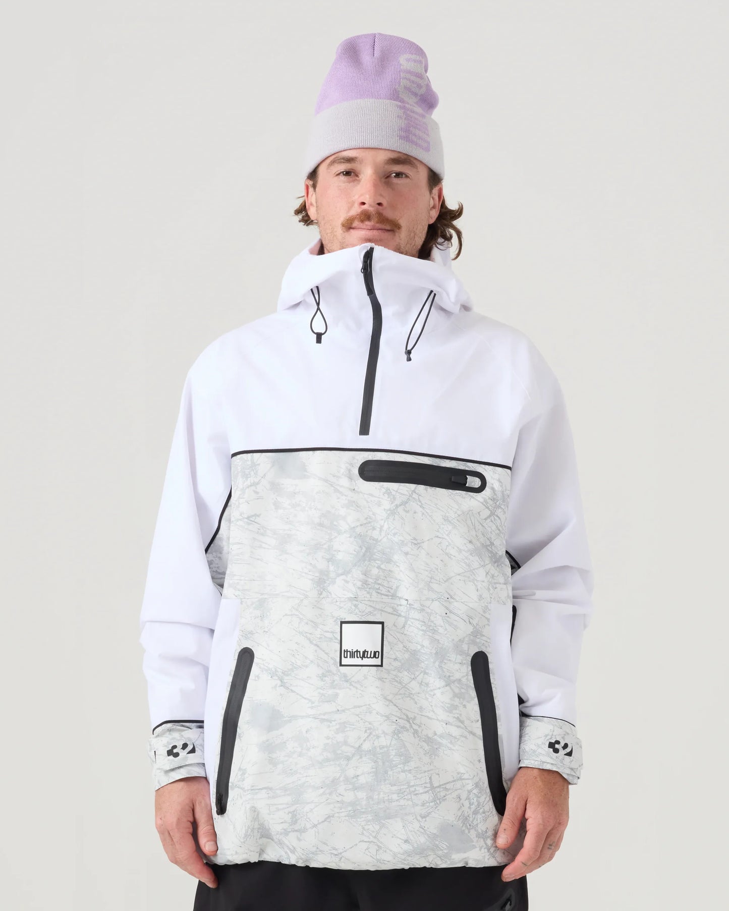 LIGHT ANORAK Outerwear Thirtytwo BLACK/WHITE / XS Snowboard gear boots and bindings T.27.JKM.LAK.976.1XS.1 7630961805005
