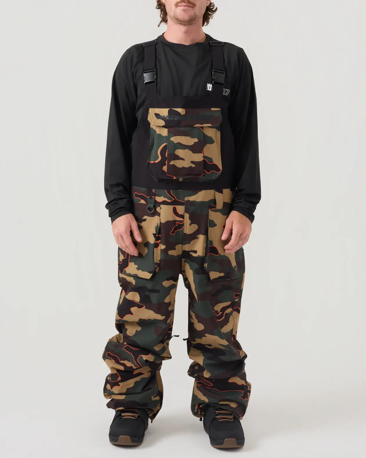 BASEMENT BIB Outerwear Thirtytwo CAMO / XS Snowboard gear boots and bindings T.27.PTM.BMB.341.1XS.1 7630961804701