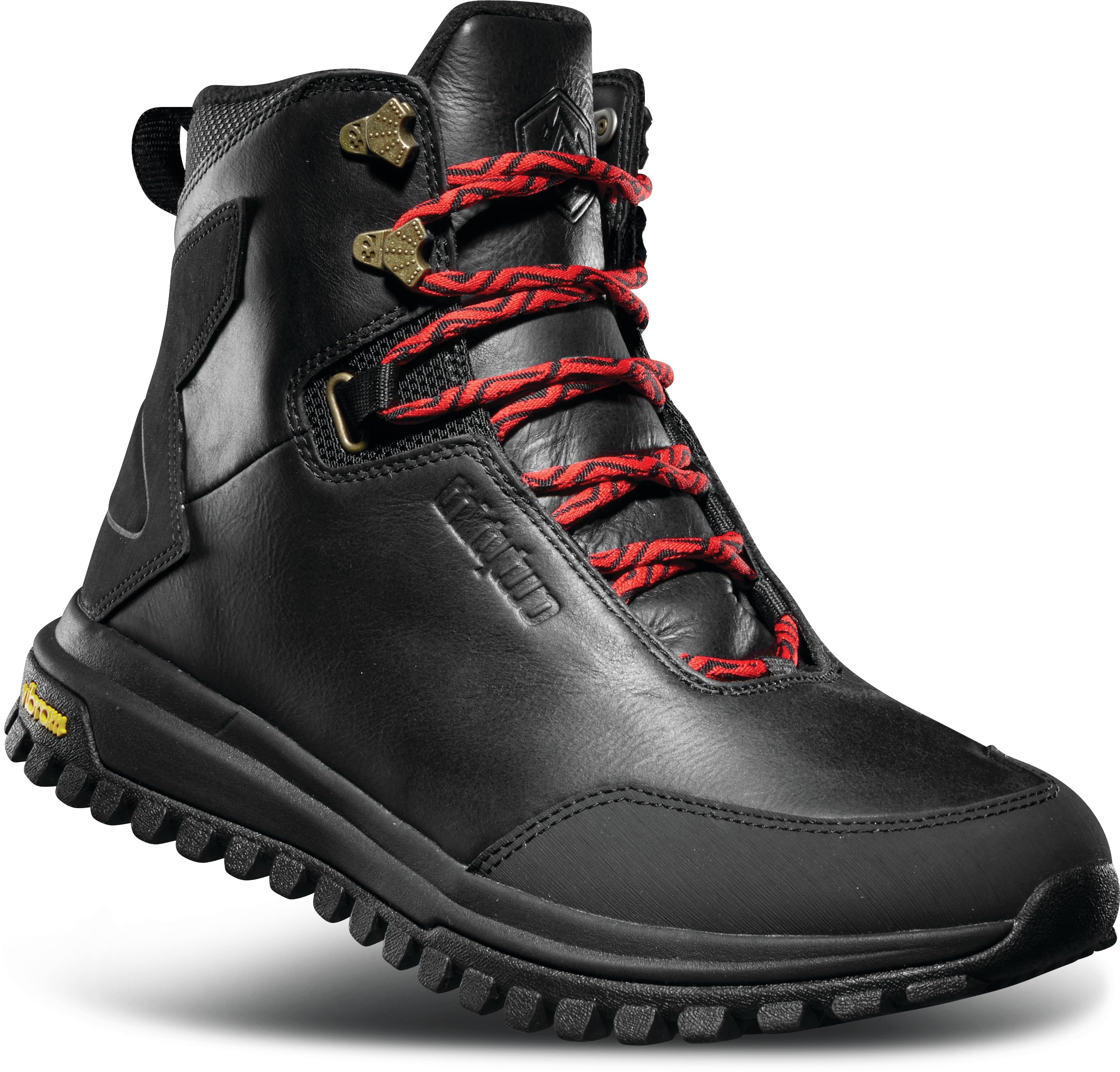★thirtytwo★ 86ft 27cm THIRTYTWO Men's EXIT Snow Boots - Black/Orange - US Size 8