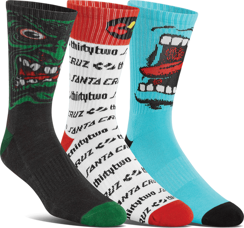 SANTA CRUZ CREW SOCK 3-PACK