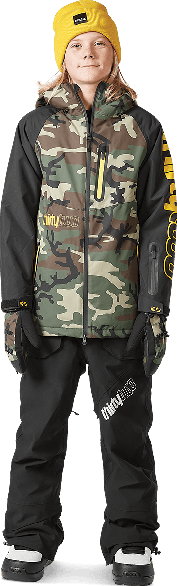 YOUTH GRASSER INSULATED JACKET Non-Insulated Jacket ThirtyTwo Snowboard gear boots and bindings