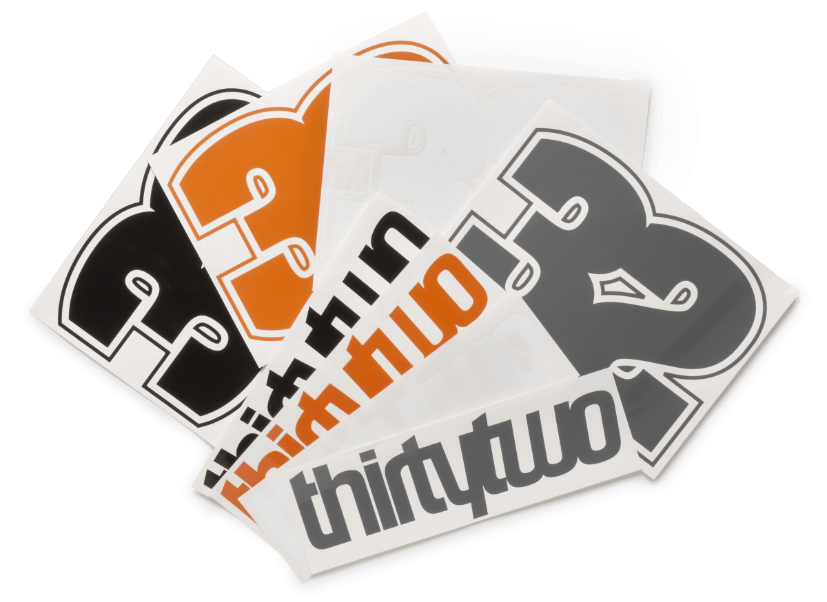 32 DIE CUT STICKER PACK Decal/Sticker ThirtyTwo NO COLOR / NO SIZE Snowboard gear boots and bindings 8650000033 889262132687